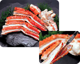 ハーフカットたらば足