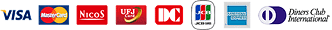 VISA・Master・Nicos・UFJ・DC・JCB・AMEX・Diners