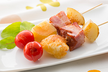 カチョカヴァロの串焼き