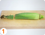 フライパンでの蒸し焼き1