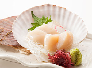 ホタテのお刺身