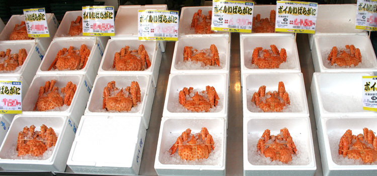 アブラガニ店頭