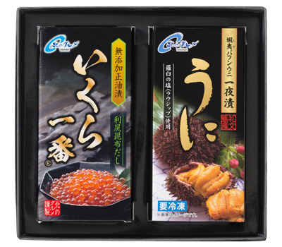 粒うに＆いくら一番 2本セット 化粧箱