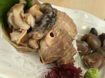 真つぶ貝 刺身