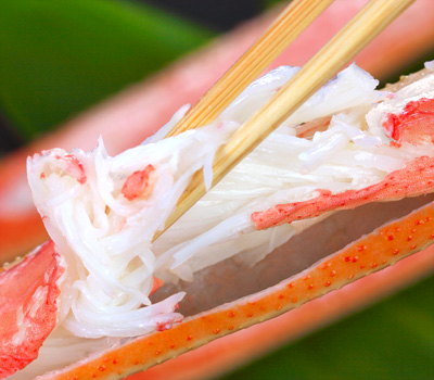 ズワイガニ足