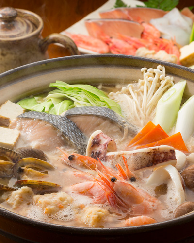 海鮮石狩鍋 コク味噌仕立て