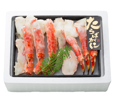 ボイルたらばがに足 半殻むき パッケージ