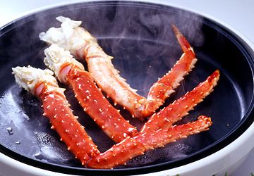 活タラバガニ足 ホットプレート